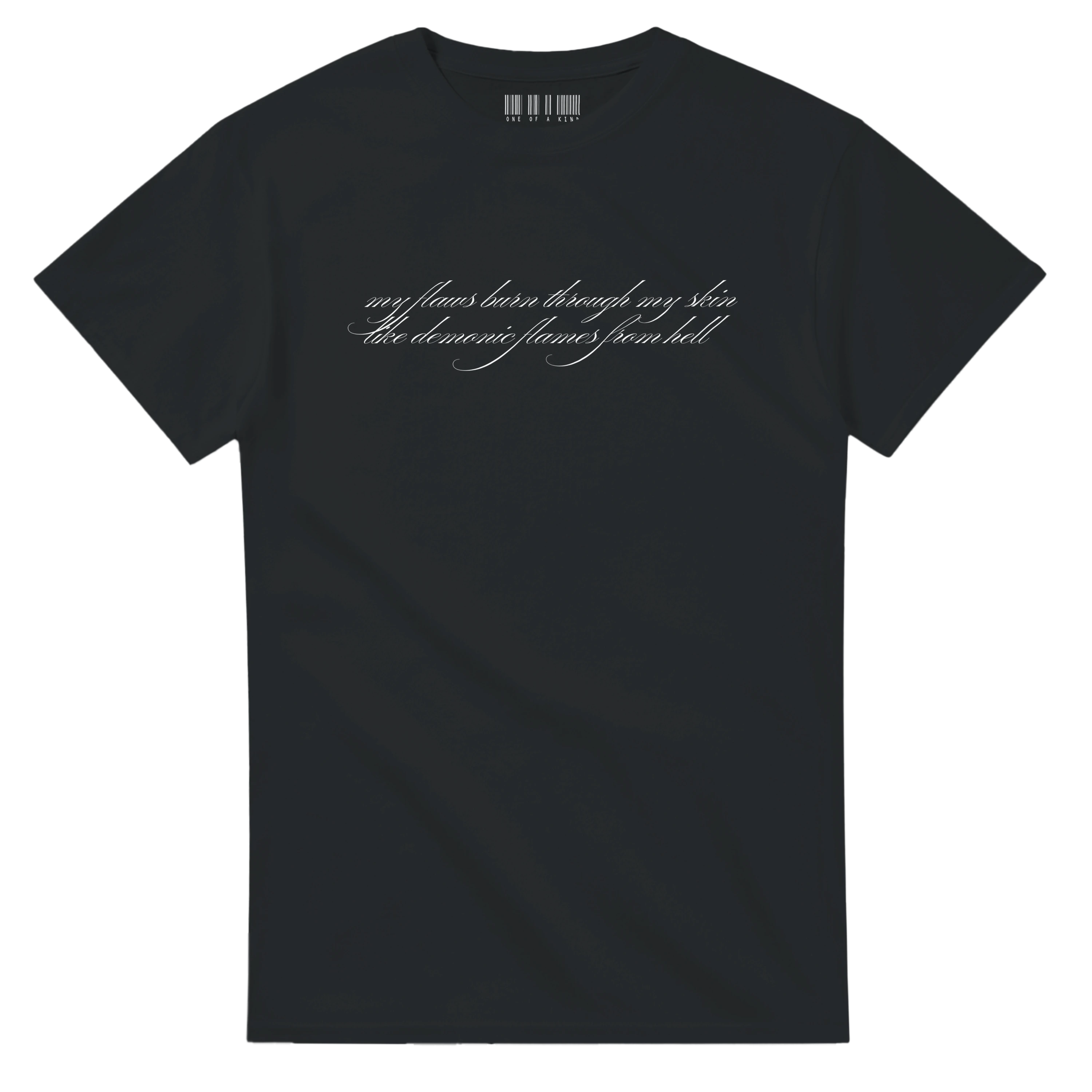 MY FLAWS BURN THROUGH MY SKIN